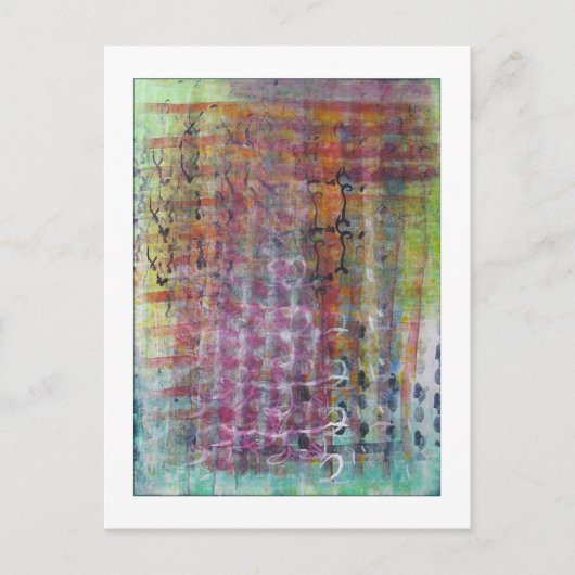 抽象芸術はがき ポストカード (正面)