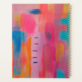 抽象芸術はっきりしたアートinピンクス&ブルース プランナー手帳 (裏面)