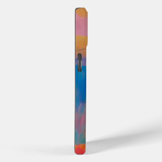 抽象芸術はっきりしたアートinピンクス&ブルース Case-Mate iPhoneケース (裏面 / 右)