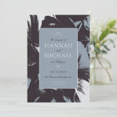 抽象芸術はっきりしたダスティブルーブラック 招待状 (スタンド正面)