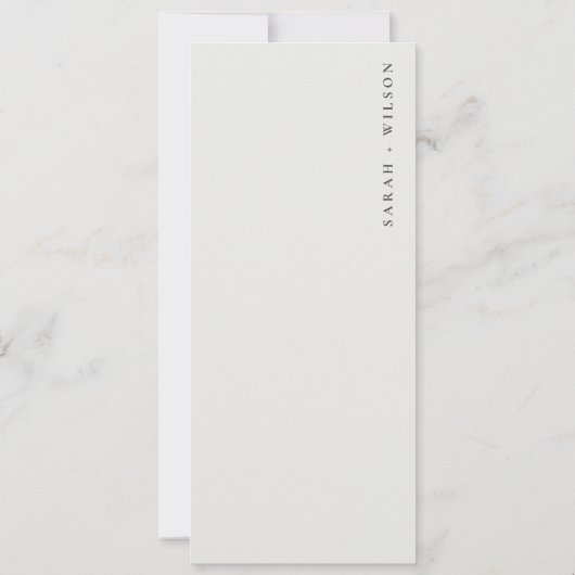 抽象芸術はっきりしたピンクブルーフローラ結婚のメニューカード 招待状 (裏面)