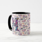 抽象芸術はっきりしたモノグラムMag - H for Henry マグカップ (正面左)