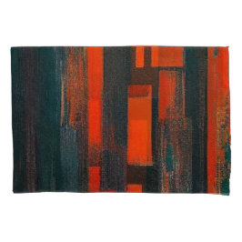 抽象芸術はっきりしたレッドとブラック・アート 枕カバー