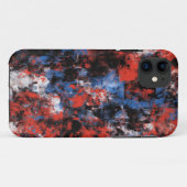 抽象芸術はっきりしたレッド&ブルーiPhone 11ケース Case-Mate iPhoneケース (裏面(横))