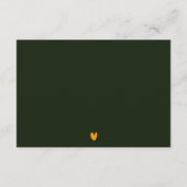 抽象芸術はっきりした熱帯植物学結婚詳細 エンクロージャーカード (裏面)