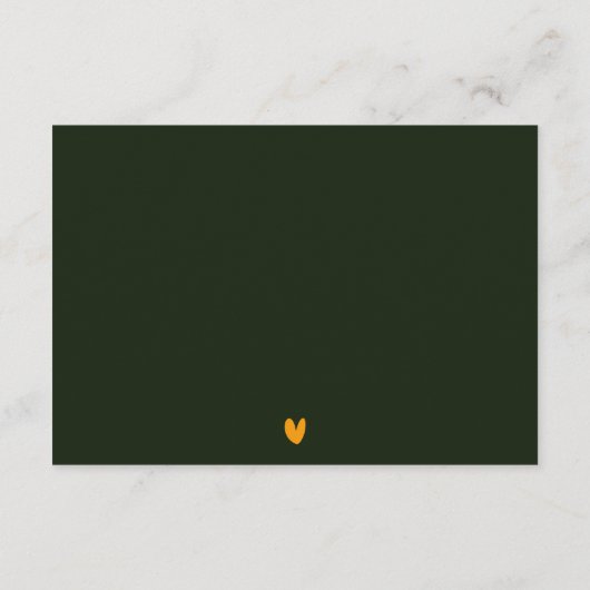 抽象芸術はっきりした熱帯植物学結婚詳細 エンクロージャーカード (裏面)