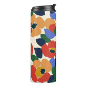 抽象芸術はっきりした花柄 タンブラー (回転左)