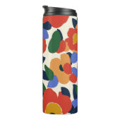 抽象芸術はっきりした花柄 タンブラー (回転右)