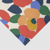 抽象芸術はっきりした花柄 薄葉紙 (詳細)