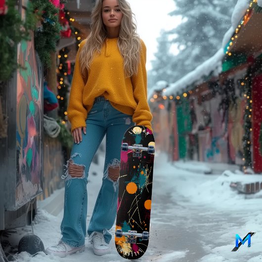 抽象芸術はっきりした表現主義スケートデッキ スケートボード