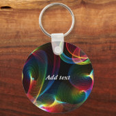 抽象芸術はキーチェーンテンプレートを旋回。 キーホルダー (正面)