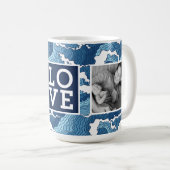 抽象芸術は写真との|愛を振ります コーヒーマグカップ (正面右)