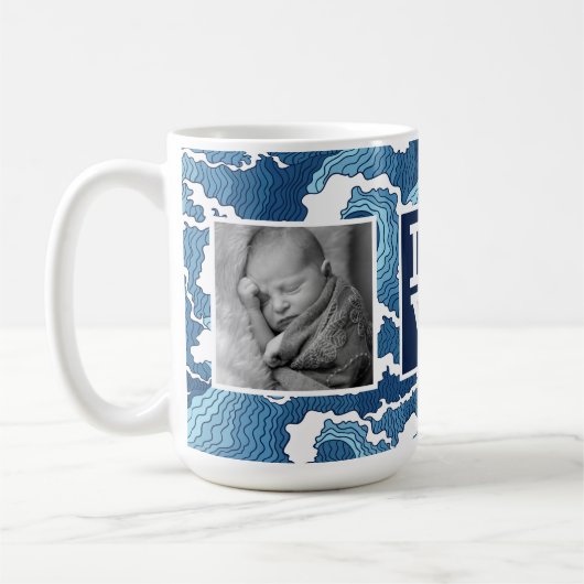 抽象芸術は写真との|愛を振ります コーヒーマグカップ (左)