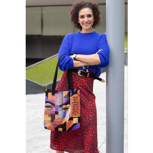 抽象芸術は女を信仰した トートバッグ