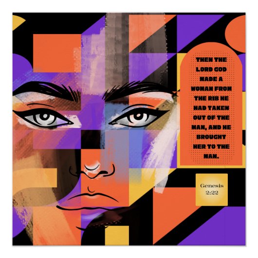 抽象芸術は女を信仰した ポスター (正面)