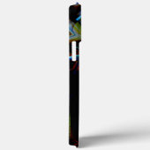 抽象芸術は派手な変形ダークガラスの下でアーモンド Case-Mate iPhoneケース (裏面 / 右)