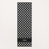 抽象芸術は白と黒のヨガマットの星 ヨガマット (正面)