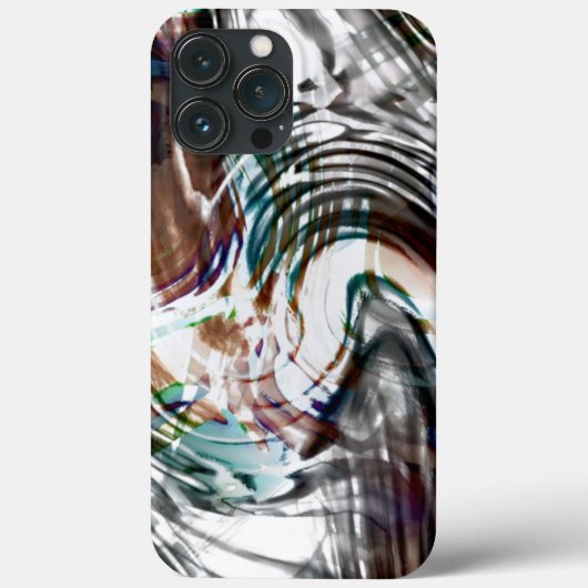 抽象芸術は非常に奇妙な汚れまたは台風ストライプの Case-Mate iPhoneケース (裏面)