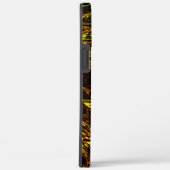 抽象芸術は黄金の緑と最も暗い曲がった帯 Case-Mate iPhoneケース (裏面 / 右)