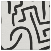 抽象芸術は130318を-白の黒並べます ファブリック (クローズアップ)