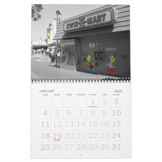 抽象芸術は2012年を描きます(InMotionForJapanシリーズ) カレンダー (1月 2026)