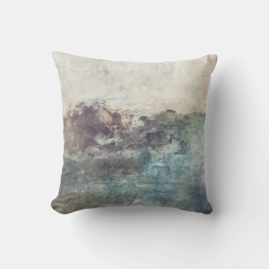 抽象芸術は"私の方向"枕磁気的に見つけます クッション (正面)