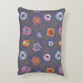 抽象芸術ばら色分野パターン アクセントクッション (裏面(縦))