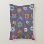 抽象芸術ばら色分野パターン アクセントクッション (正面(垂直))