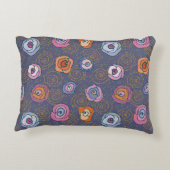 抽象芸術ばら色分野パターン アクセントクッション (裏面)