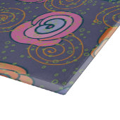 抽象芸術ばら色分野パターン カッティングボード (角)