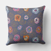 抽象芸術ばら色分野パターン クッション (裏面)