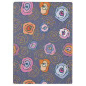 抽象芸術ばら色分野パターン クリップボード (裏面)