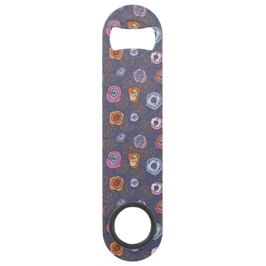 抽象芸術ばら色分野パターン スピード栓抜き (正面)