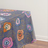 抽象芸術ばら色分野パターン テーブルクロス (インサイチュ)