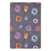 抽象芸術ばら色分野パターン ミニクリップボード (裏面)