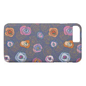 抽象芸術ばら色分野パターン Case-Mate iPhoneケース (裏面(横))