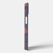 抽象芸術ばら色分野パターン Case-Mate iPhoneケース (裏面 / 右)