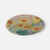 抽象芸術ひまわり紙プレート ペーパープレート (アングル)