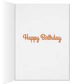 抽象芸術ひまわり誕生日カード (内側 (右))