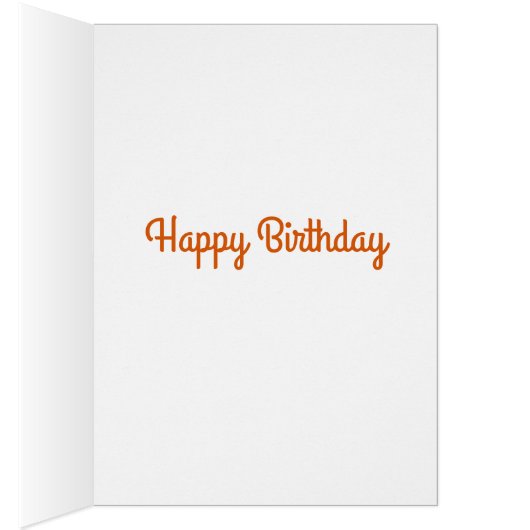 抽象芸術ひまわり誕生日カード (内側 (右))