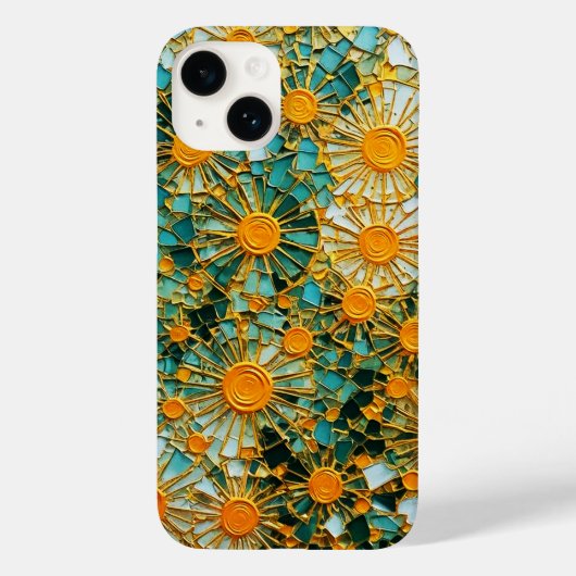 抽象芸術ひまわり102 Case-Mate iPhoneケース (裏面)