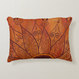 抽象芸術ひまわり アクセントクッション