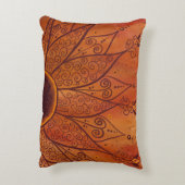 抽象芸術ひまわり アクセントクッション (裏面(縦))