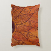 抽象芸術ひまわり アクセントクッション (正面(垂直))