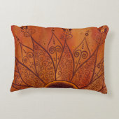 抽象芸術ひまわり アクセントクッション (裏面)