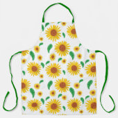抽象芸術ひまわり エプロン (正面)