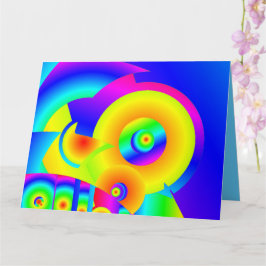 抽象芸術ひまわり カード