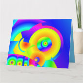 抽象芸術ひまわり カード (裏面)