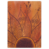 抽象芸術ひまわり クリップボード (裏面)