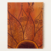 抽象芸術ひまわり プランナー手帳 (裏面)